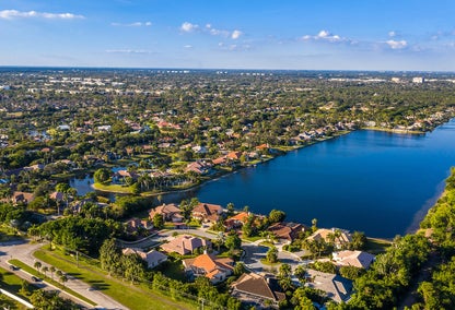 Boca Sailing and Racquet Club Homes Aerial