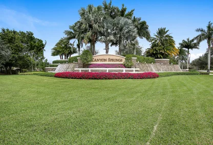 Canyon Springs in Boynton Beach, FL Gated Entrance