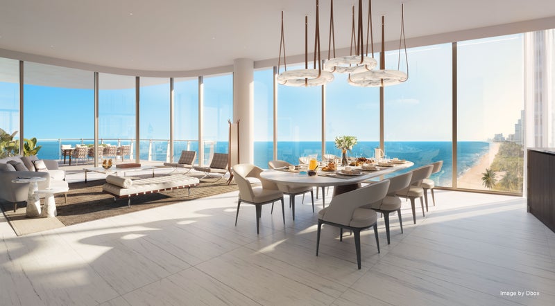 Ritz Carlton Residences in Pompano Beach interior rendering