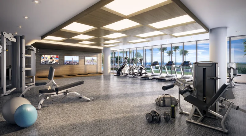 Sabbia Beach condo fitness center
