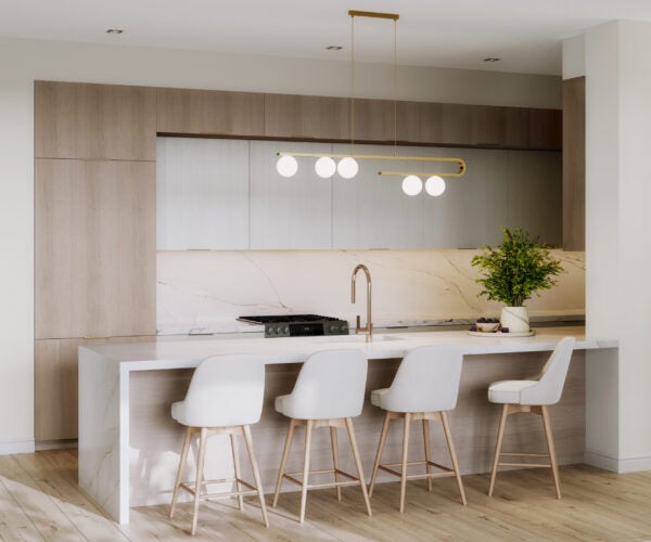 Onix Condos in Downtown Delray Beach, FL - Kitchen rendering