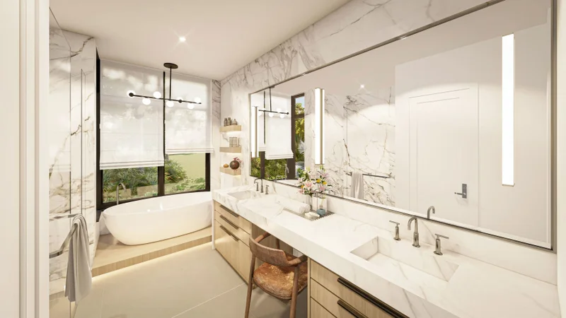 estates at morikami new homes in delray beach, fl - interior rendering