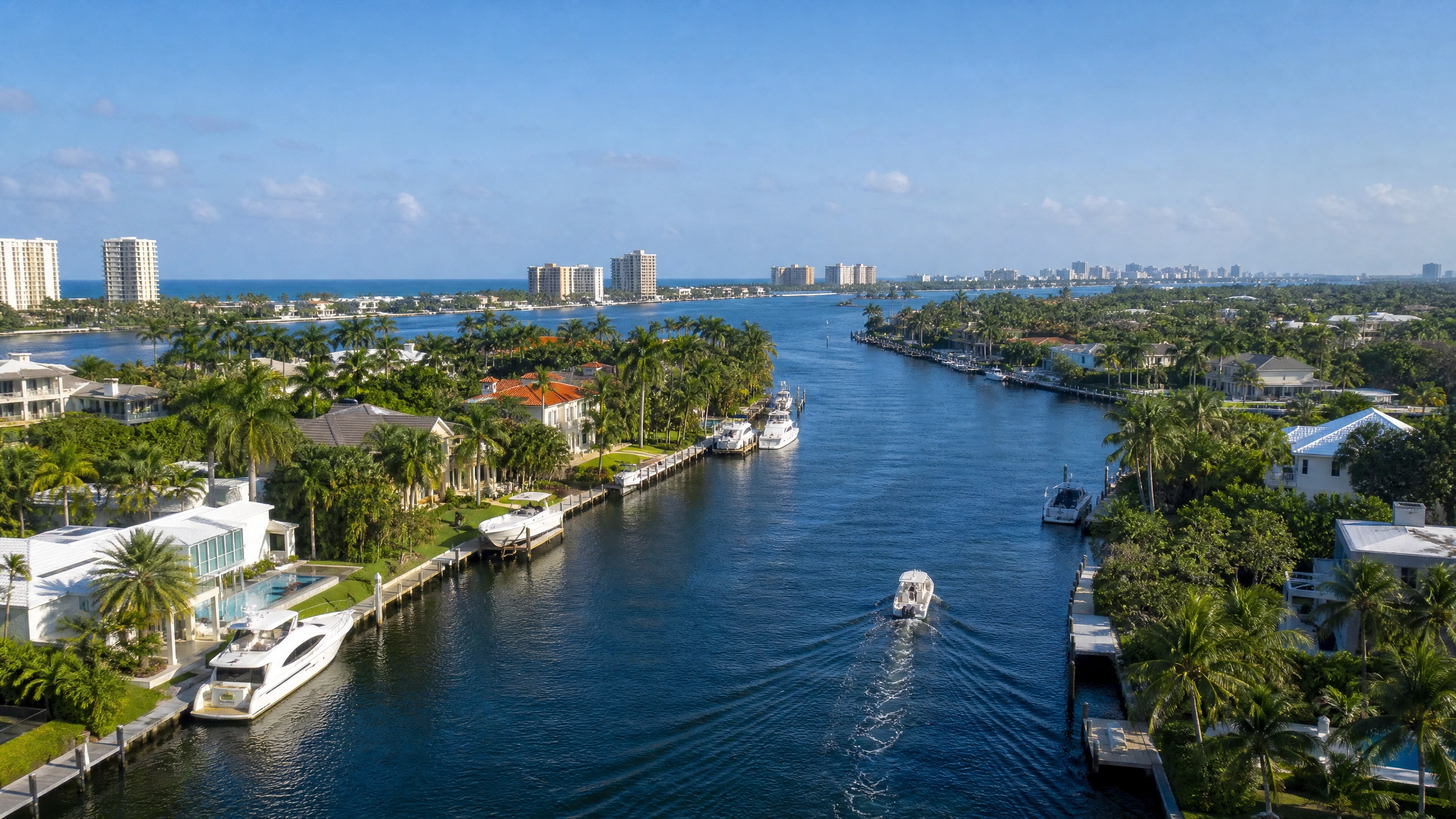 South Florida waterfront homes on deep water with ocean access
