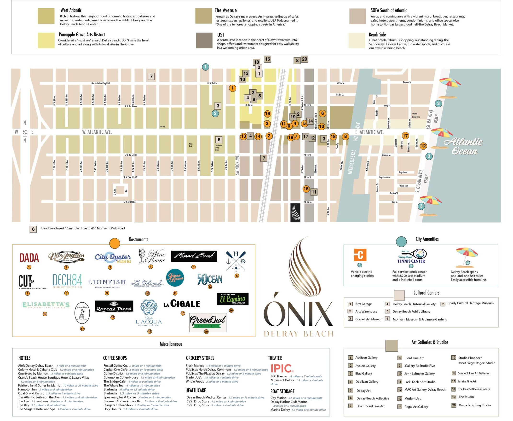 Onix Condos in Delray Beach FL - Location Map