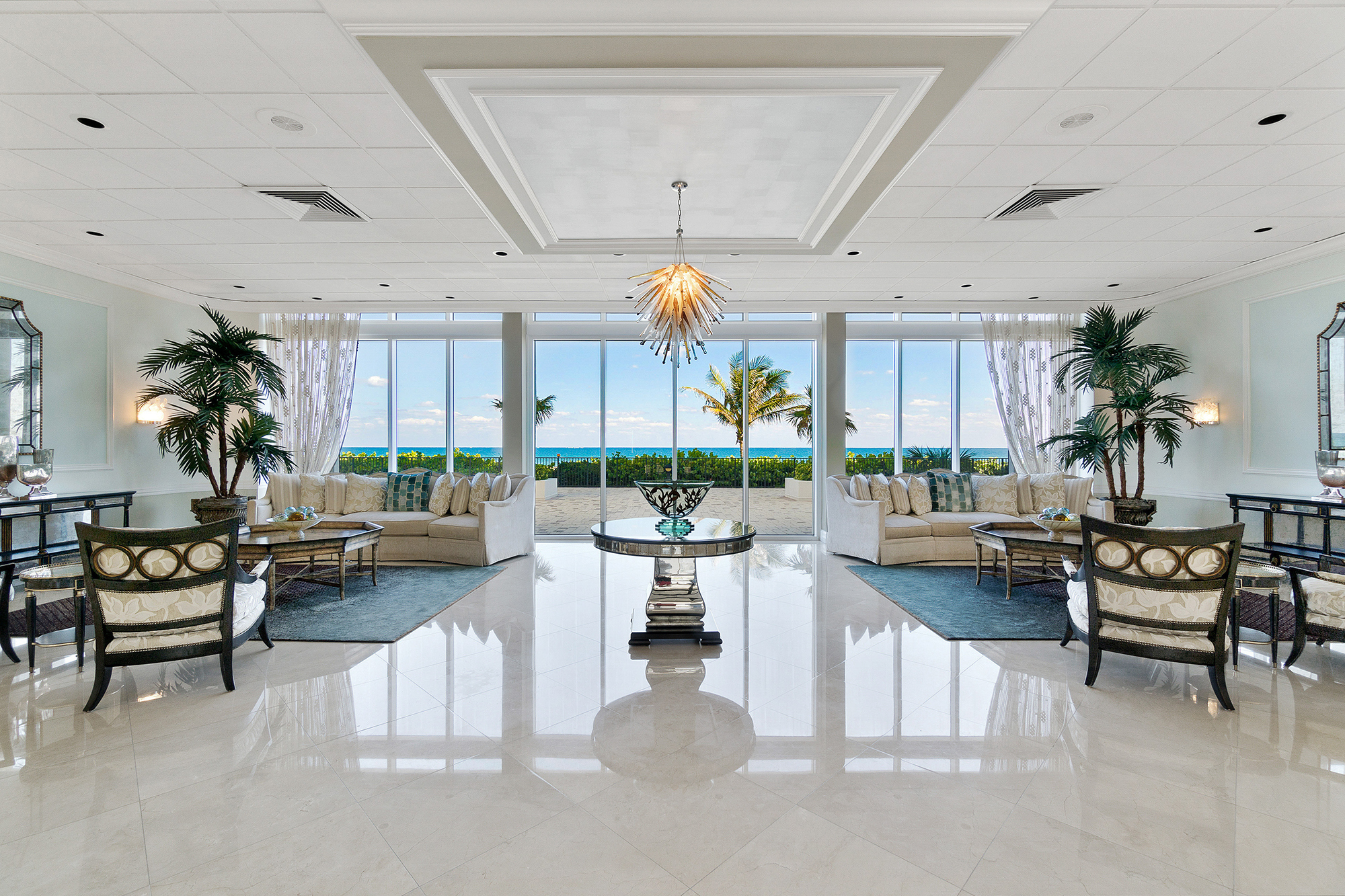 Ocean Towers Condos Boca Raton Lobby